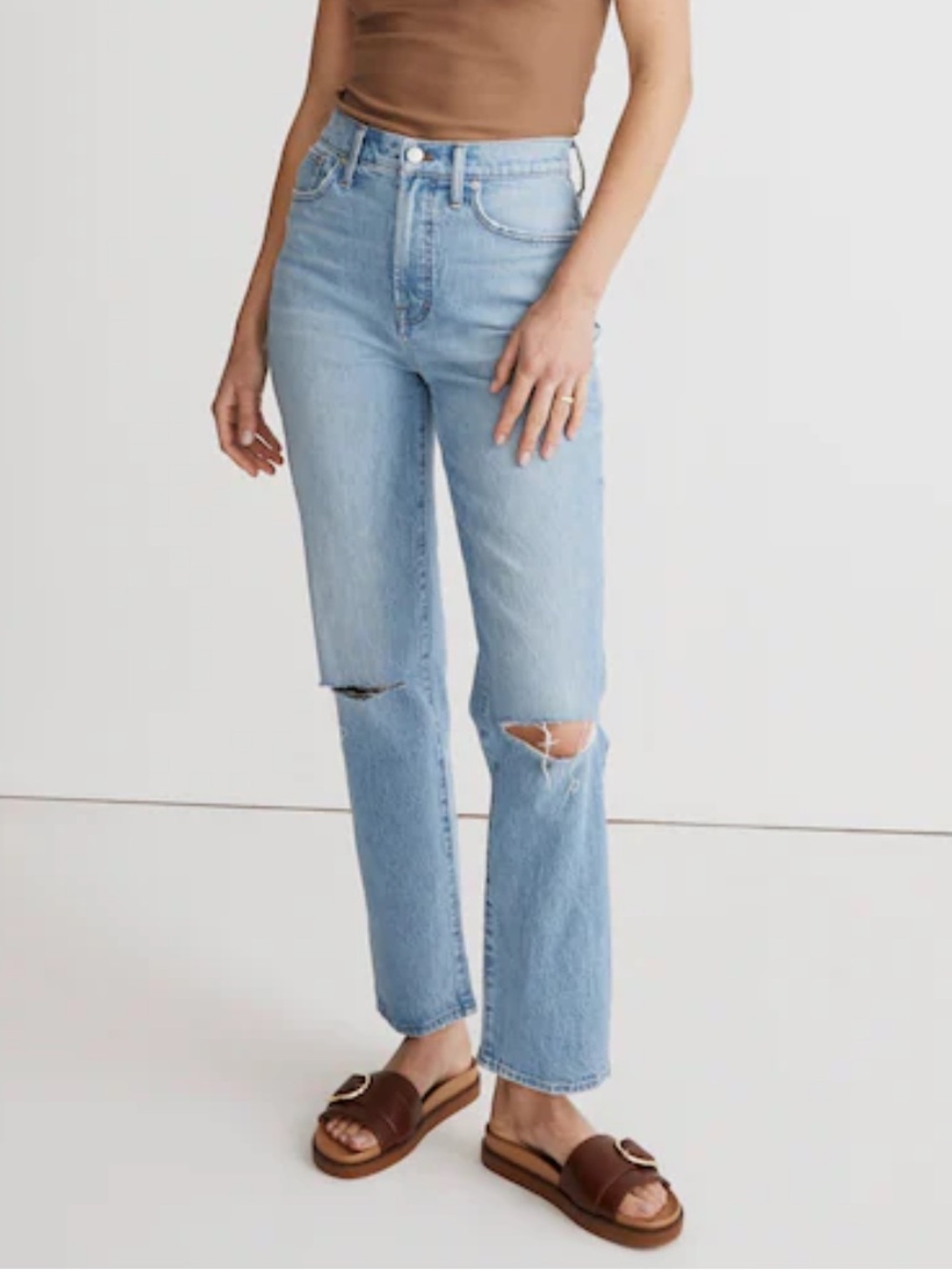 Madewell The Perfect Vintage Straight Jeans Westanna Wash NJ180 Women’s 31 NWT